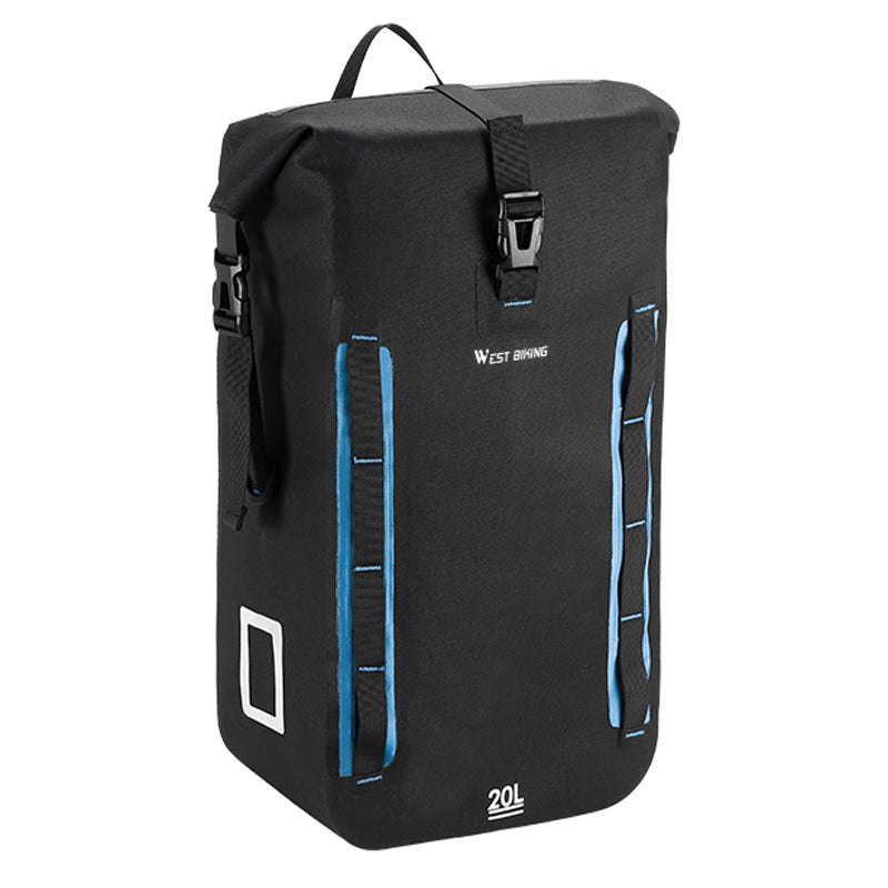 WEST BIKING YP0707313 20L Bicycle Reflective Rear Rack Bag TPU Waterproof Bike Seat Tail Pannier Pack WEST BIKING YP0707313 20L Bicycle Reflective Rear Rack Bag TPU Waterproof Bike Seat Tail Pannier Pack